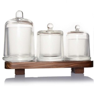 ファンシー空クリアドームベル容器クロッシュガラスキャンドルジャーキャンドル容器ホルダーカップドーム蓋付き - Product Image 4