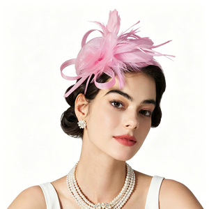 Serre-tête fascinateur avec plumes, chapeau de fête pour femmes pour le Kentucky Derby, cocktail, mariage, soirée déguisée - Product Image 3