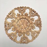 Cadre photo miroir ovale en bois massif sculpté, style européen, non fini, pour décoration murale DIY