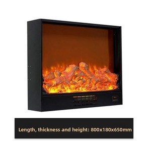 Chimenea Electrónica Integrada con Simulación de <span class=keywords><strong>Fuego</strong></span>, Control Remoto y Batería Incluida - Decoración para el Hogar, Estufa de Calefacción - Product Image 4