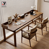 Bureau d'ordinateur moderne simple à panneaux solides, modulaire et extensible, pour la maison, le bureau ou la chambre, petit bureau rectangulaire pour l'écriture