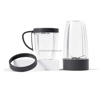 Ensemble de remplacement de tasse et de lame de mélangeur de 18oz et 24 oz compatible avec les mélangeurs Nutribullets 600w et 900w