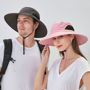 Chapeau de soleil pour hommes femmes imperméable grand chapeau seau Birm Protection UV Boonie chapeau pour pêche randonnée <span class=keywords><strong>jardin</strong></span> plage - Product Image 2