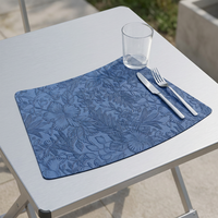 Nouveau set de table d'extérieur de style chinois, résistant à l'huile et à l'eau, haut de gamme, antidérapant, écologique, en cuir, isolant thermique