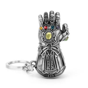 Vente en gros Porte-clés en métal Gants <span class=keywords><strong>de</strong></span> <span class=keywords><strong>Thanos</strong></span> Porte-clés Décapsuleur en métal Cadeau Pendentif Porte-clés - Product Image 2