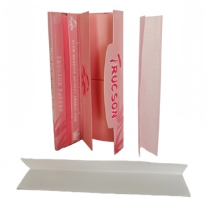 Papel de Liar TRUCSON Rosa, Tamaño King Size, 32 Hojas con Filtros, Fibra Vegetal Natural, Combustión Lenta, Sin Cloro, Sin Colorantes - Product Image 2