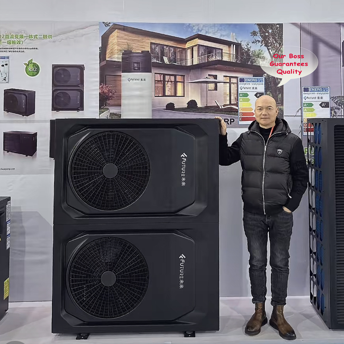 Heat Pumps Outside Heat And Air Unit Frozen In Winter Condenser
