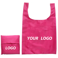 Nouveaux sacs de courses portables personnalisés avec logo, sacs de courses recyclables pour les courses, sacs de courses pliables extra-larges en nylon et polyester