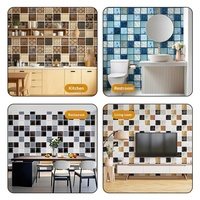 Autocollant mural décoratif scandinave géométrique 3D auto-adhésif pour intérieur