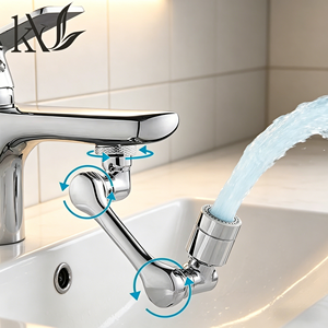 <span class=keywords><strong>Robinet</strong></span> robotisé pivotant universel moderne 1080° multifonctionnel en laiton à poignée unique pour évier de salle de bain et de <span class=keywords><strong>cuisine</strong></span> - Product Image 1