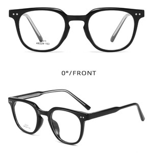 Nuova Montatura per Occhiali da Donna Stile Punk Anti-Luce Blu con Montatura Completa, Lenti Piatte Versatili e Supporto per Miopia - Product Image 3