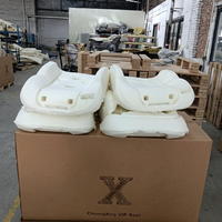 Kit de conversion de sièges VIP de luxe en gros pour Mercedes-Benz Classe V Vito Metris W447 avec table d'avion et compresseur en fibre de carbone