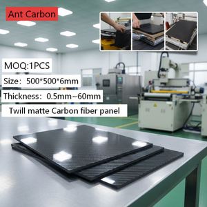 Paneles de Fibra de Carbono SHENYU de Fábrica, 500*600mm, Grosor de 2-10mm, Grosor Personalizado, Corte CNC para Estructura de Dron FPV - Product Image 3