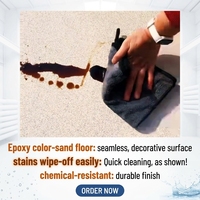Peinture époxy pour sols en sable d'atelier, anti-poussière, haute dureté, pour usines industrielles à base de ciment