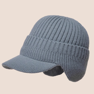 Mùa Đông Ấm Visor Brim Thể Thao Mũ Len Đan Mũ Bóng Chày Cho Nam - Product Image 5