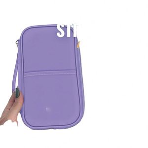 Échantillon Gratuit Portefeuille Porte-Passeport Multifonction Organisateur de Documents de Voyage Portefeuille de Passeport Imperméable - Product Image 1