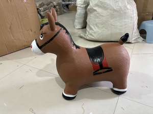 Jouets gonflables en gros de trémie de cheval, animaux rebondissants de ferme de tout-petits, cheval sautant gonflable pour des enfants - Product Image 6