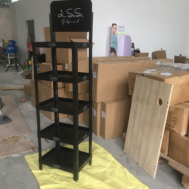 Exhibition Plastic Shelf Portable Display Stand