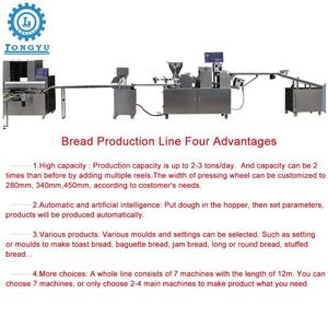 Macchina LONGYU per Tagliare Pane Francese Tostato per Hamburger, Linea di Produzione per Panini alla Cannella per Panetterie - Product Image 3