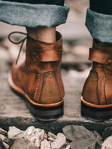 Botas <span class=keywords><strong>de</strong></span> Vestir para <span class=keywords><strong>Hombre</strong></span> Estilo Británico <span class=keywords><strong>de</strong></span> Última Moda 2024 Calzado Urbano en Piel Sintética PU - Product Image 5
