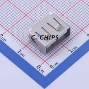 910-461A1017Y10100 USB Connector Through hole Component (THT) Connector Type-A USB 2.0 Female Through Hole - Product Image 1
