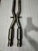 Stock prêt 2.5 ''X-Pipe No Drone No Rasp Supreme Stainless Steel Fitment Garanti Exhaust Mid Pipes pour BMW M3 E92