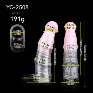 YOCY Manchon <span class=keywords><strong>de</strong></span> pénis fantaisie en forme <span class=keywords><strong>de</strong></span> <span class=keywords><strong>cheval</strong></span>, manchon en silicone pour pénis, extenseur <span class=keywords><strong>de</strong></span> tour <span class=keywords><strong>de</strong></span> pénis avec anneau pénien, jouets sexuels pour homme - Product Image 2