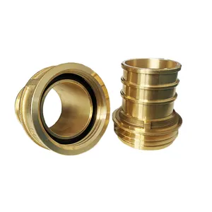 Fire Hose Coupling Connection Brass UNI Type Fire Hose Coupling 1.6KG For Connecting Water Pipe