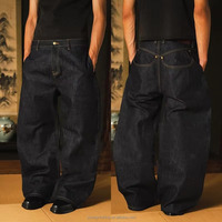 Baggy vintage à jambes larges personnalisé des fabricants OEM pantalon en jean évasé empilé de haute qualité pour hommes
