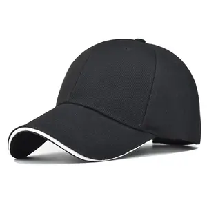 Logo personnalisé broderie Gorras Planas visière chapeau casquette de Baseball casquettes de camionneur 6 panneau chapeaux en gros chapeau de pêche pour hommes