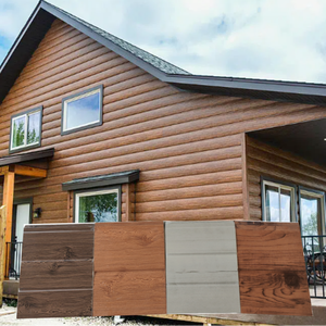 Panel Sandwich Baja Poliuretan Ringan 25mm untuk Eksterior, Pelapis Logam Motif Bata Palsu untuk Dinding Semen - Product Image 2