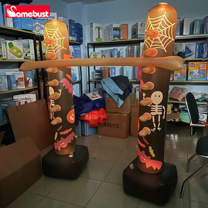 Barre de saut en hauteur gonflable Samebust, PVC, lumineuse, pour Halloween, jeu de fête en extérieur ou en intérieur, pour enfants et adultes, unisexe - Product Image 1