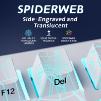 Zornher ZH870 White Spider Web Mechanical Keyboard 88 Keys RGB Hot-Swap Tri Mode Gaming Keyboard for Office