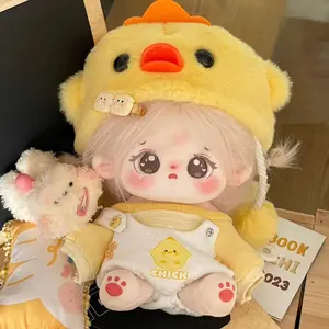 20cm New Kawaii IDol Doll Cute Sweet Anime Cotton Doll Stuffed Plush Star Figure Dolls Can Change Clothes Fans Collection Gifts