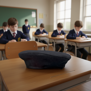 Berretto scolastico in feltro tessuto per uniformi scolastiche per bambini - Product Image 2