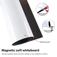 Tableau d'affichage magnétique de réfrigérateur Autocollant de réfrigérateur Surface lisse Matériau PET Tableau blanc interactif pour l'école en classe