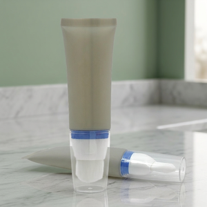 Tube cosmétique en plastique souple de 30 mm de diamètre, 30 ml-60 ml, personnalisable avec impression offset couleur et tête de massage en silicone pour masque facial - Product Image 5