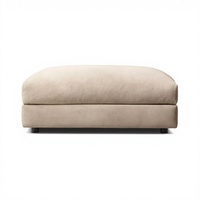 Langlebiges Echtleder-Sektionalsofa-Set Bürogebäude L-U-förmiges Sofa Holzrahmen Hotel Modulare Wohnmöbel