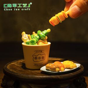 Brochetas de Barbacoa de Simulación de Micropaisaje Weij, Comida Deliciosa, Artículos Decorativos DIY, Imanes para Refrigerador, Pinzas para el Cabello, Cuerda - Product Image 3