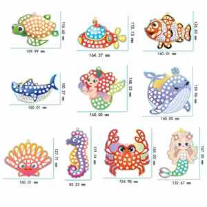Activity Party Decoration Birthday Gifts Paper Foil Stickers Creative Painting Princess Tags <b>DIY</b> Art Craft <b>Kits</b> for Girls - Product Image 3