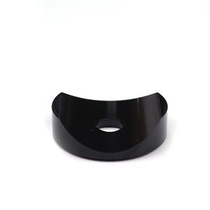 Entretoise courbée <span class=keywords><strong>en</strong></span> nylon <span class=keywords><strong>noir</strong></span> sur mesure pour tube rond, usinée CNC, fixation pour meubles - Product Image 4