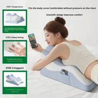 Oreiller d'action multifonctionnel pour couple, coussin auxiliaire pour le sexe en position couchée, utilisation à domicile, mousse à mémoire de forme, soie glacée, moderne