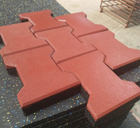 Revêtement en caoutchouc EPDM non toxique antidérapant pour allées de jardin, terrains de jeux, pistes de course pour chevaux, rouleaux de caoutchouc emboîtables en forme de H, surface LX SENDU-043