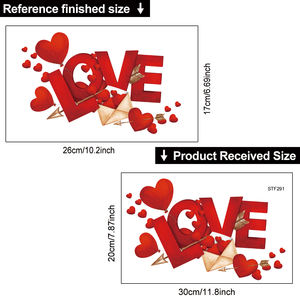 LOVE <span class=keywords><strong>romantique</strong></span> amour <span class=keywords><strong>stickers</strong></span> muraux salon <span class=keywords><strong>chambre</strong></span> à coucher salle à manger décoration papier peint autocollant mariage disposition <span class=keywords><strong>stickers</strong></span> muraux - Product Image 6