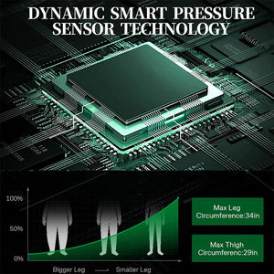 Sepatu bot kompresi sirkulasi darah, pressoterapi drainase limfatik, pemulihan sistem kompres udara, pemijat kaki dan kaki ditingkatkan - Product Image 5