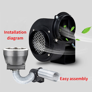 Extracteur de fumée pour <span class=keywords><strong>restaurant</strong></span> coréen BBQ, tuyau d'évacuation de fumée pour barbecue intérieur, ventilateur moteur 75W pour barbecue - Product Image 6