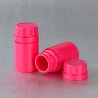 Vente en gros de flacons à pilules vides en PE avec bouchon à vis, contenants en plastique colorés pour comprimés et capsules, logo personnalisé
