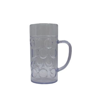 Chopes à bière transparentes au design classique, avec poignée, de haute qualité, 1250 ml, écologiques, logo personnalisé, couleur au choix, directement du fabricant - Product Image 1