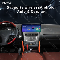 Cadre d'autoradio GPS OLED universel 12,3 pouces pour LEXUS GS GS300 350 2006-2012 Gris fer Kit de montage sur tableau de bord pour autoradio Android