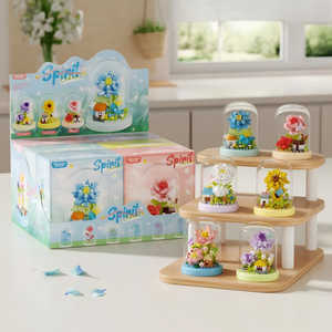 Ensemble de 40 blocs de construction compatibles avec les animaux en plastique et le thème de la nature - <span class=keywords><strong>Jouet</strong></span> éducatif personnalisable disponible en magasin - Product Image 4